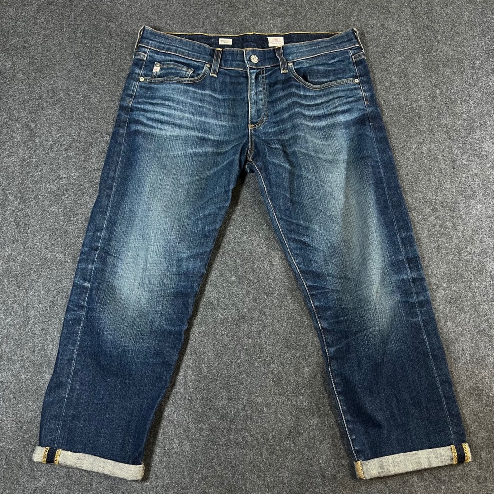 AG Adriano Goldschmied Piper Crop Slouchy Slim Jeans Size 31 Medium Wash UPW1413